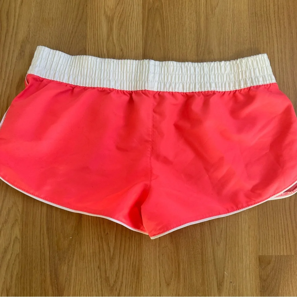 OP Women's Pink  Shorts with White Waistband Medium‎